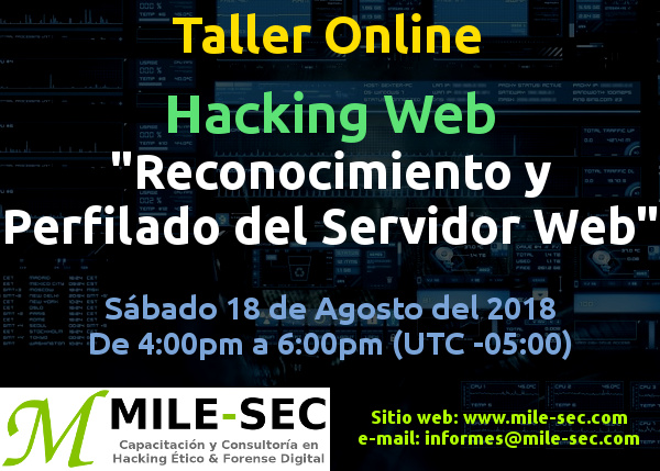 Taller Online Hacking Web: 